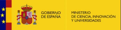 Gobierno de España Ministerio de Ciencia Innovación y Universidades logo